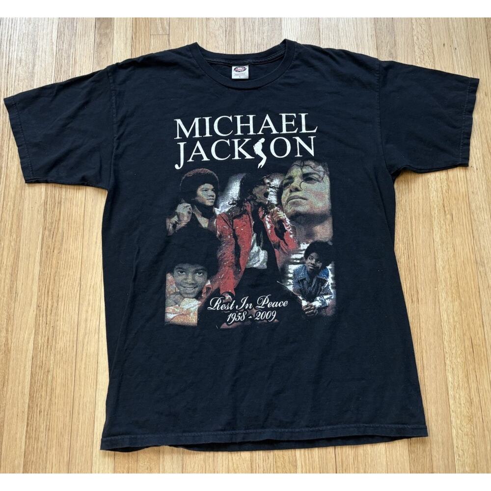 Vintage Michael Jackson In Loving Memory T-Shirt Rest In Peace Size Large